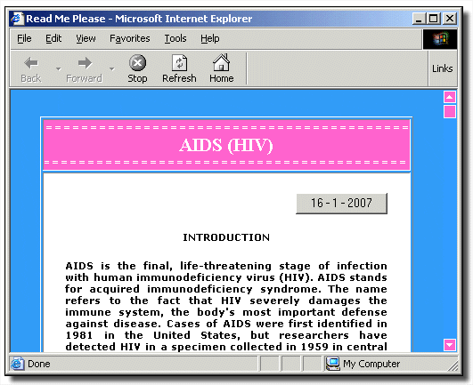 AIDS-virus op je computer