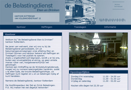 Homepage van debelastingdienst.nl