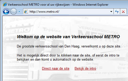 Homepage van metro.nl