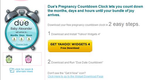 Due’s Pregnancy Countdown Clock