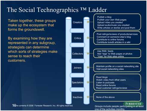 Social Technographics Ladder