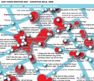 Emotional Map op Paris by Christian Nold