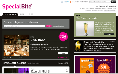 De nieuwe website van SpecialBite