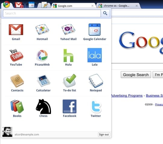 Chrome OS Web Applicaties