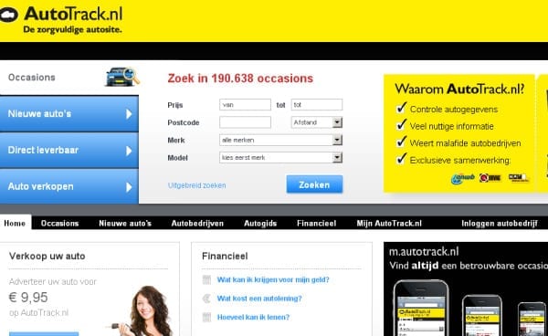 Duur Aanbod Haat AutoTrack.nl: Vergelijk aanbod van auto's - Frankwatching Reports