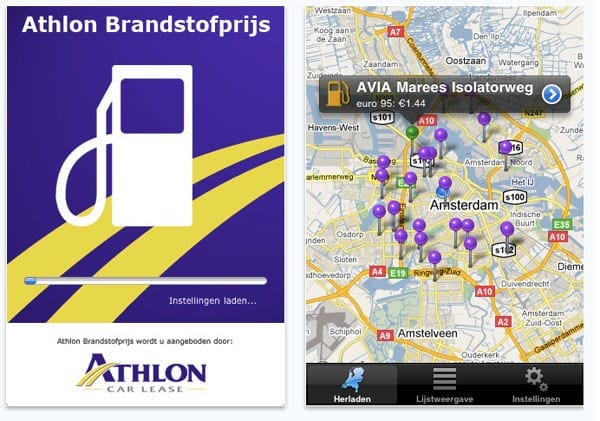 Brandstofprijsapp_screenshot