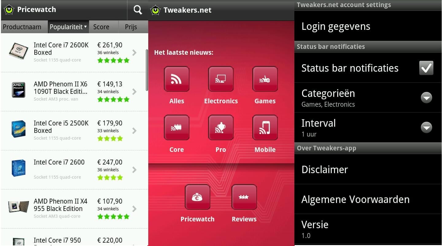 Tweakers Net App Mobiel Prijsvergelijken Frankwatching Reports