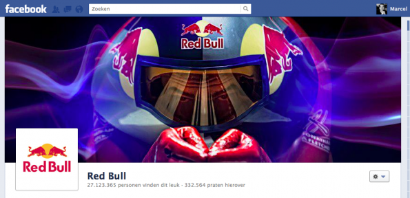 Facebook timeline Red Bull