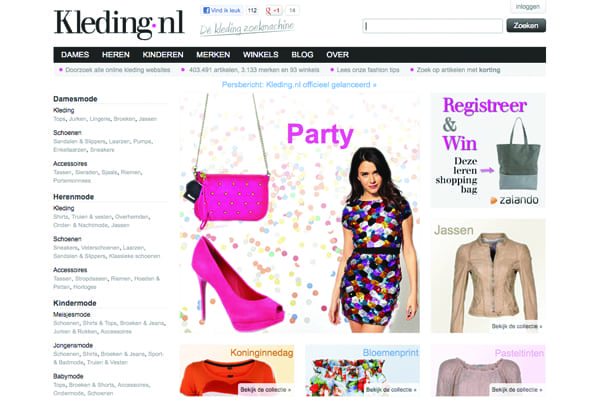bank site tanker Kleding.nl: Zoekmachine voor kleding - Frankwatching Reports
