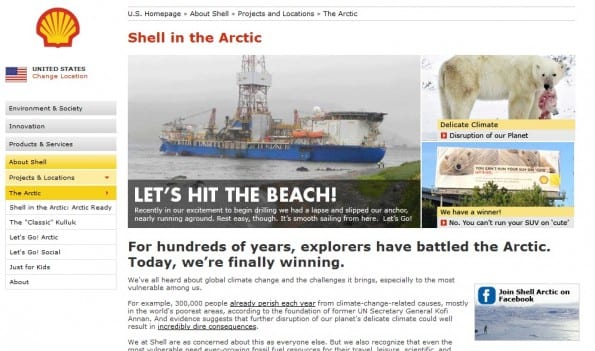 Shell fake website