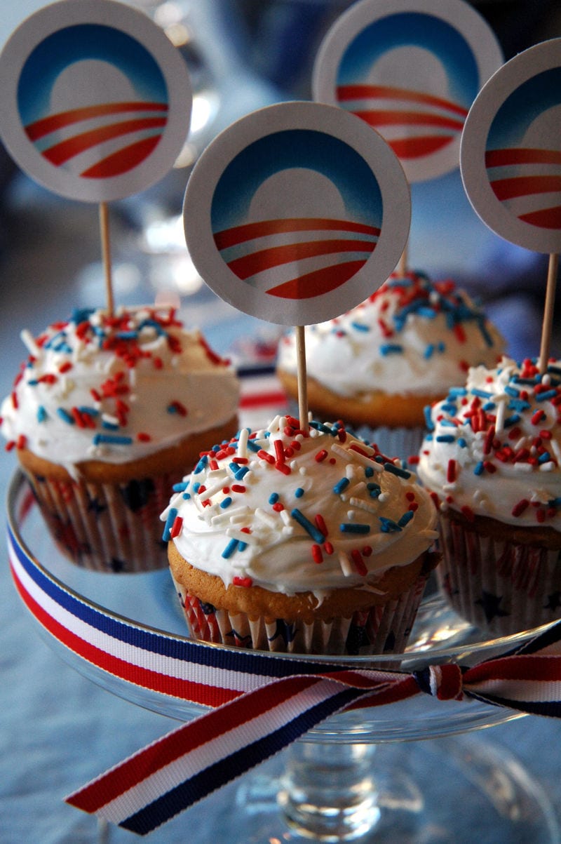 Obama cupcakes