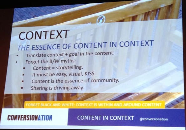 Content in context - J-P de Clerck - Customer Media Congres 2012 - foto: Gitta Bartling