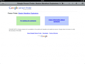 Google personfinder