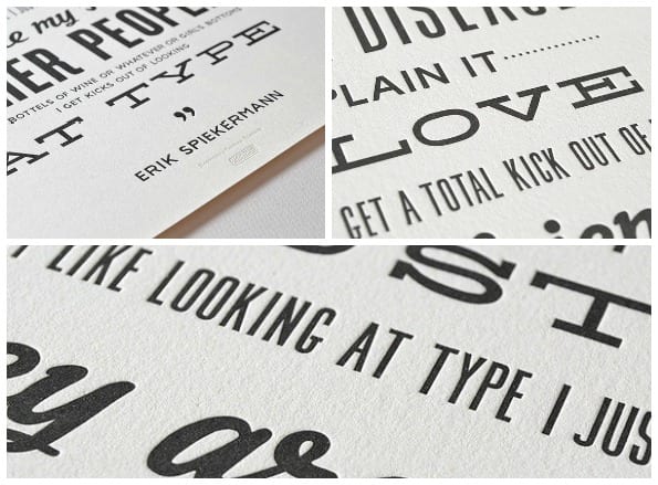 Aantrekkelijke typografie van Typograaf Erik Spiekermann