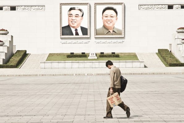 Foto: Kim Il-sung, Kim Jong-il; foto: Gabriel Prehn Britto