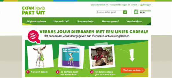 Oxfam Novib - Pakt Uit webshop