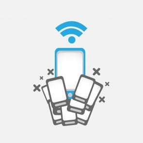 mobile phone wifi concept illustration