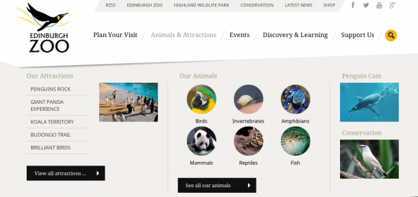 webdesign Edinburgh Zoo