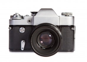 Old retro 35mm film camera