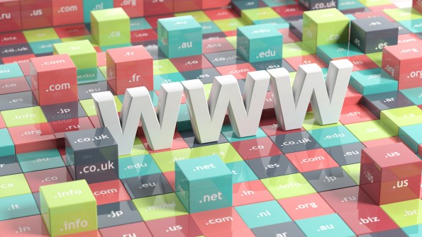 WWW in 3d with colorful cubes and domain extensions