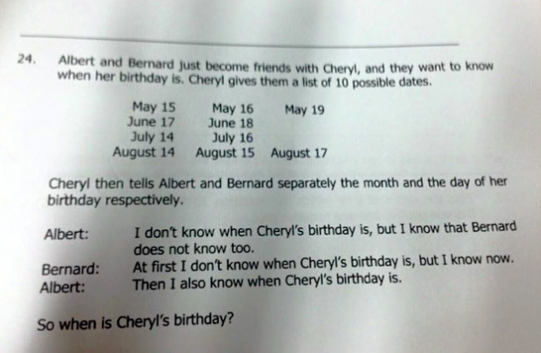 Cheryl's verjaardag