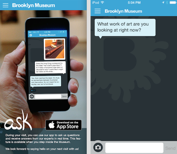 Ask app van het Brooklyn Museum