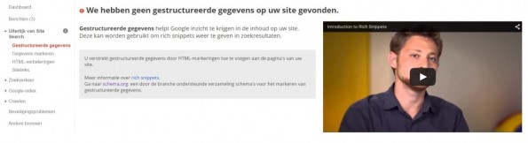 Spammy Structured Markup Penalty geen data