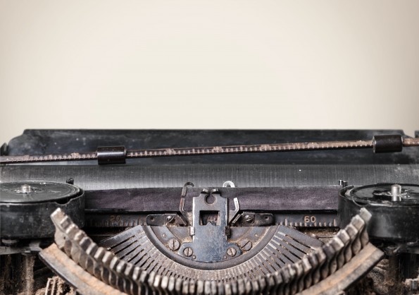Typewriter. Typewriter - Blank Page