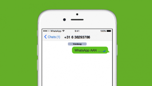 Bij contact via WhatsApp moet er altijd sprake zijn van opt-in