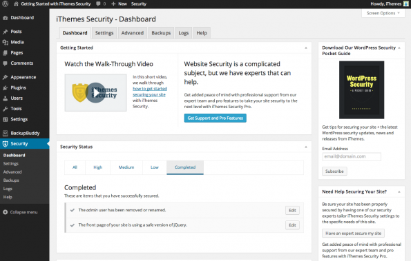 iThemes-security-dashboard