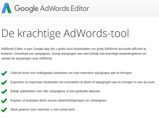 Google Adwords Editor
