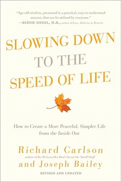 slowing down the speed of life