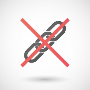 38939771 - illustration of a not allowed icon with a chain