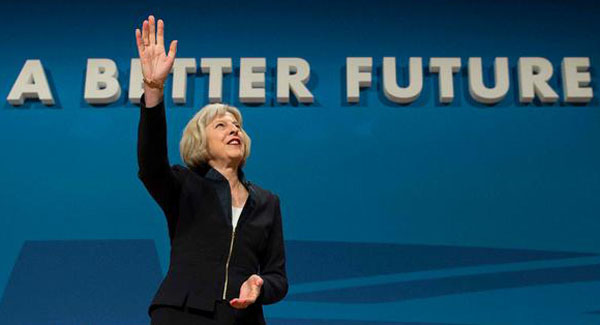 Theresa May Bron: The Steeple Times Communicatiecongres