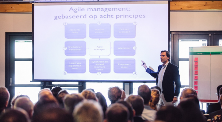 Agile Management Acht Principes Scrum Event 2016 voor non-it projecten door Agile Scrum Group