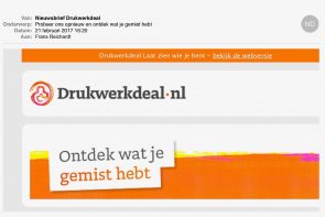 Pick The Winner: Welke E-mail Van Drukwerkdeal.nl Zorgt Voor De Meeste ...