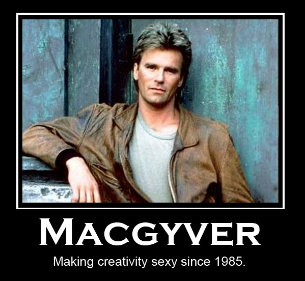 MacGyver, dé creatieve denker.