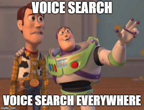 Voice search meme