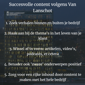 Succesvolle content volgens Van Lanschot