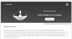 Klingon leren op duolingo