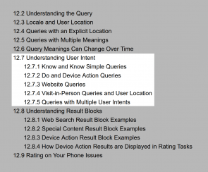 SEO screenshot Google quality rater guidelines.