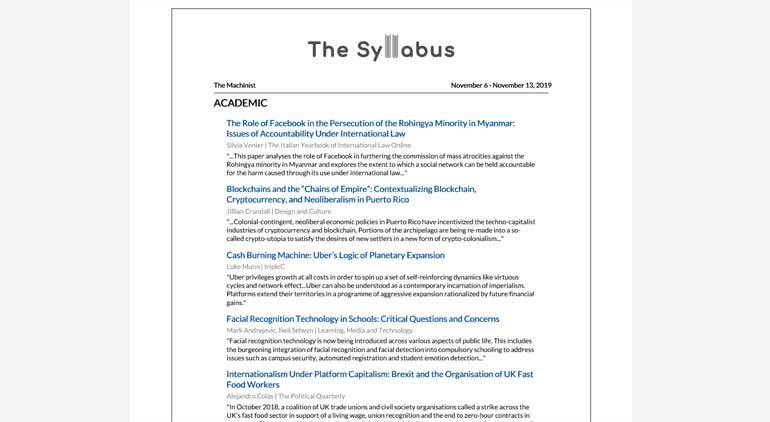 The Syllabus: Machinist screenshot. 