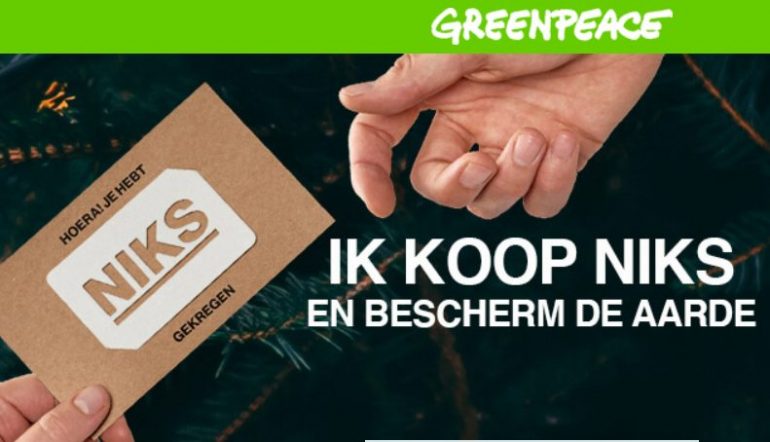 Ik koop niks-actie GreenPeace