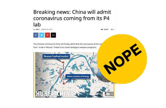 Nepnieuws over coronavirus ontkracht.