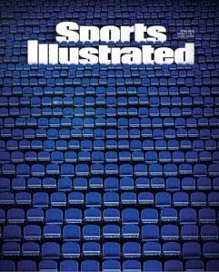 Cover Sports Illustrated met lege stoelen.