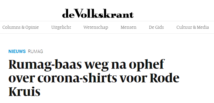 Headline Volkskrant