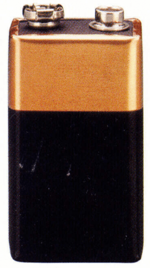 De vorm van een blokbatterij van Duracell is een merk.