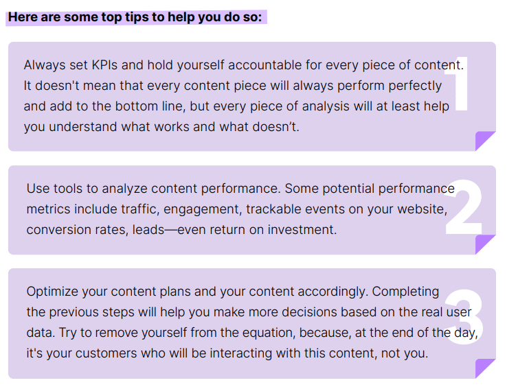 Tips voor contentmarketing.