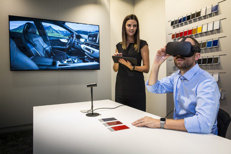 Audi virtual reality experience.