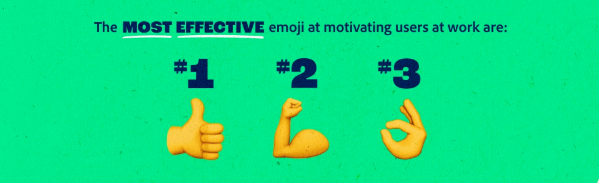 Emoji op werk populairst effectiefst
